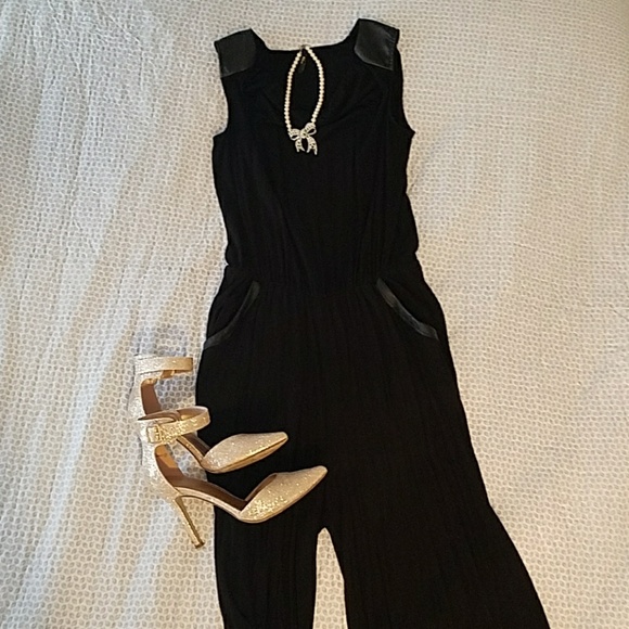Milano Pants - Black Cowl Neck Jumpsuit